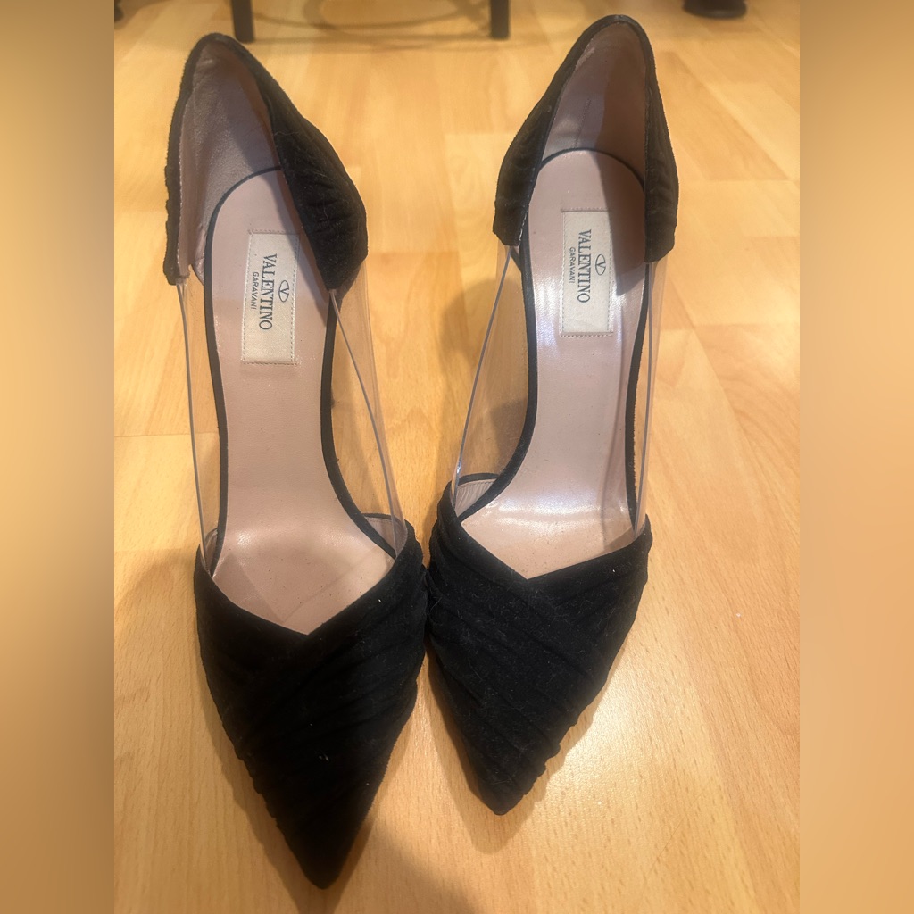 Valentino Black Suede Pumps